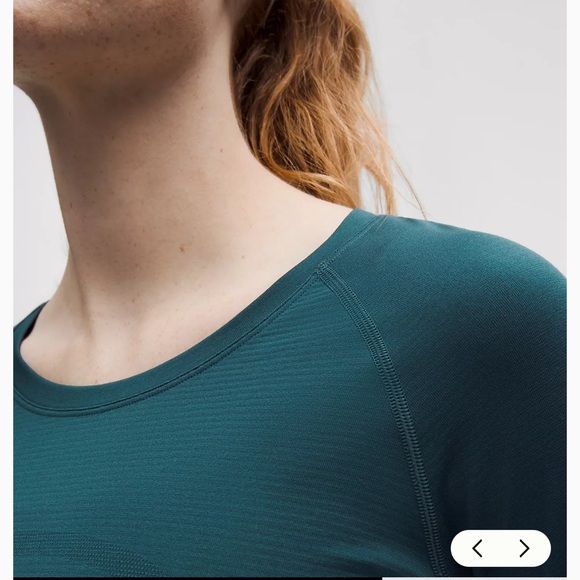 💚 Lululemon Pine Green Long Sleeve swiftly, tech top - Picture 4 of 7